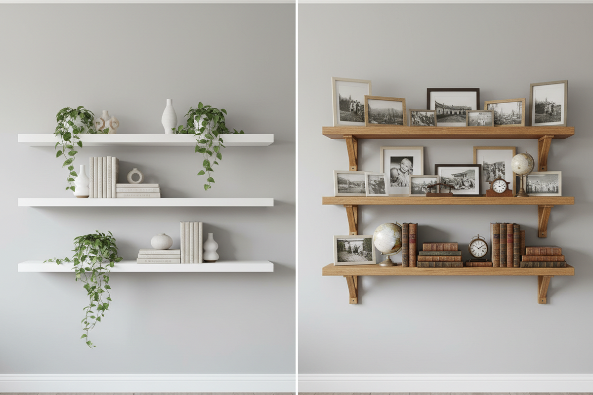 Floating Shelves vs. Traditional Wall Shelves: Which Is Best for Your Space?