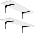 DINZI LVJ Long Wall Shelves, 23.6 Inch Wall Mounted Shelves Set of 2, by DINZILVJ