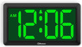 Soobest 9.5 Inch Large Digital Wall Clock Battery Operated, Auto & Manual by Soobest