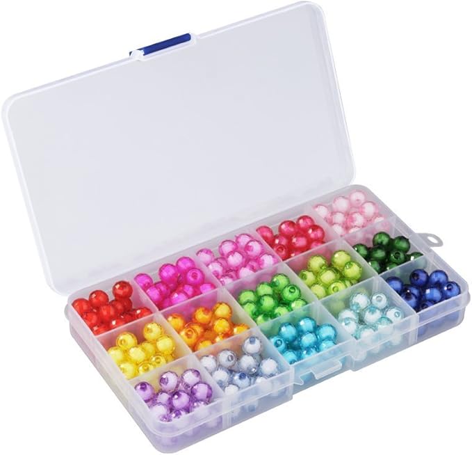 4 Pcs 15 Grids 6.85 Inch x 3.85 Inch Adjustable Small Removable Clear Plastic Jewelry Organizer Divider Storage Box Jewelry Earring Tool Containers (4pack(15-Grid ))