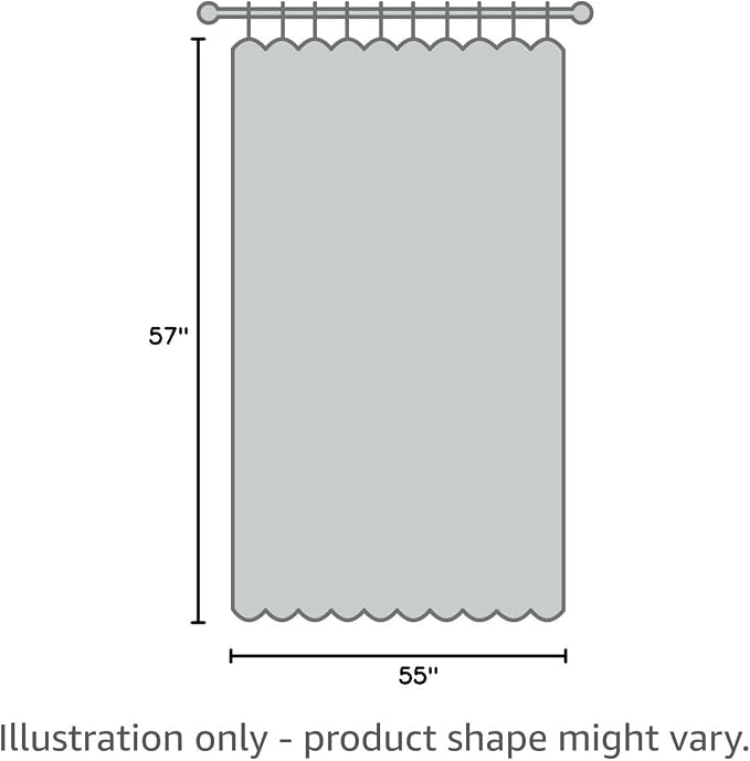 NICETOWN 100% Blackout Curtains 57 inches Long, Double-Deck Completely Blackout - Image 9
