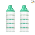 Accmor Formula Dispenser On The Go, 5 Compartments Stackable Formula Container for Travel, Baby Milk Powder Kids Snack Container, BPA Free