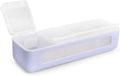 melii Snackle Box – 4 Separate Compartments with Lids, Divided Snack Container, Food Storage for Kids and Adults, Arts & Crafts, Beads, BPA-Free, Purple