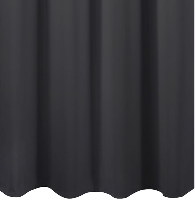 LEMOMO Dark Grey Blackout Curtains 66 x 63 Inch Length/Set of 2 Curtain - Image 8