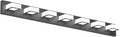Ralbay 46" LED Modern LED Black Vanity Lights Fixtures 7 Lights Acrylic Matte by RalbayLighting