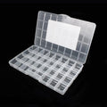 32 Grids Clear Plastic Organizer Box, Craft Storage Container for Beads Organizer, Art DIY, Crafts Jewelry Storage, Fishing Tackles, Rock Collection, 1 Pack