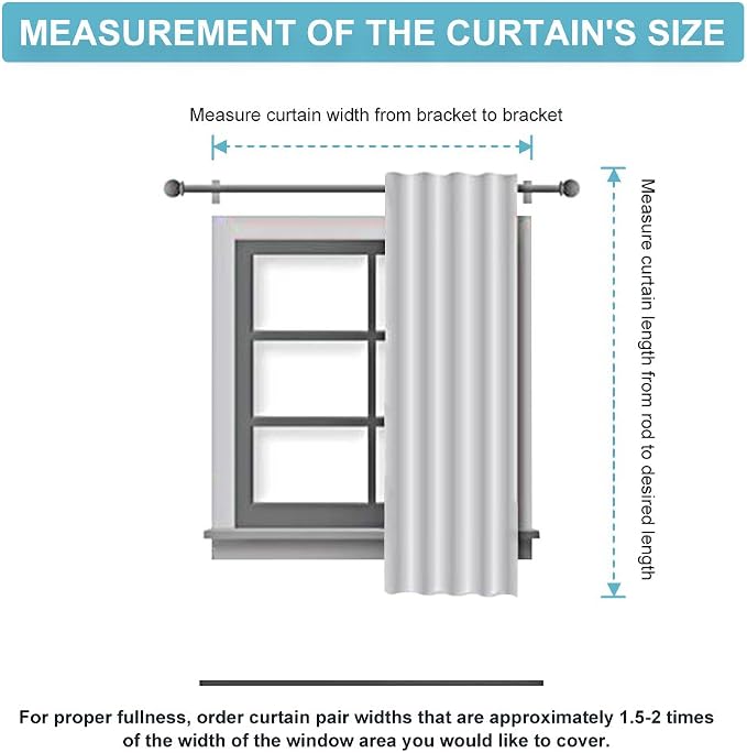 RYB HOME White Curtains for Bedroom - Image 8