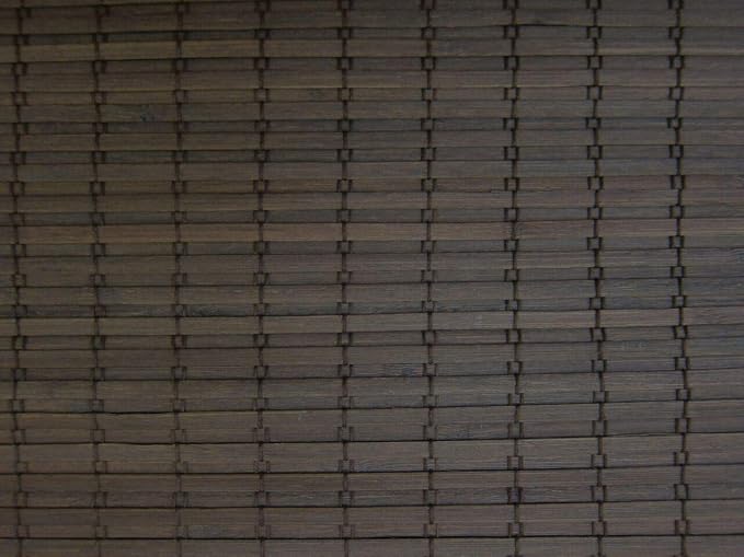 Cordless Woven Wood Roman Shades, 39W x 60H, Eastfield Umber, Sizes 20-72 Wide by FirstRateBlinds