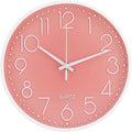 Wall Clock 10 Inch Non-Ticking Silent Modern Simple Style Round Decor Clock by BAKBRAND