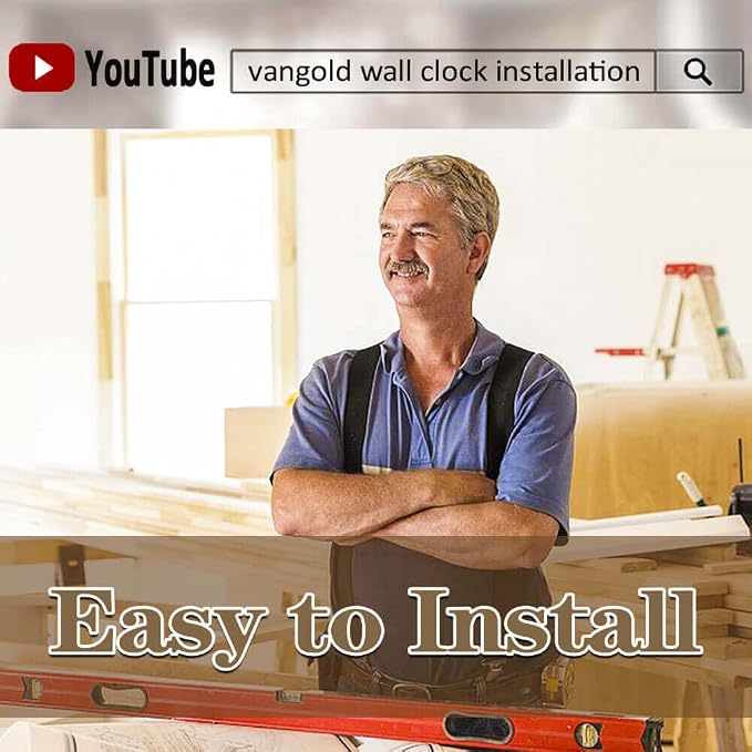VANGOLD Large 3D Wall Clock DIY Wall Decoration Clock - Image 6