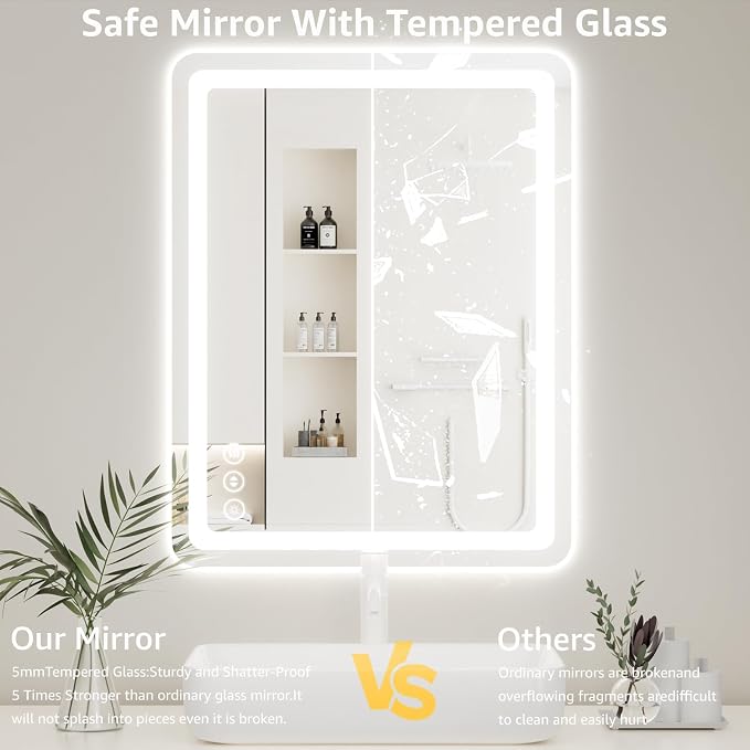 48" x 30" Led Bathroom Mirror - Image 5