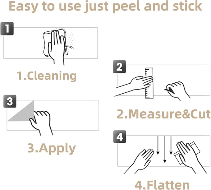 White Grey Wood Paper 17.71 in X 205 in Self-Adhesive Removable Peel and Stick - Image 8