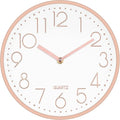 Foxtop Modern Wall Clock 10 Inch Non-Ticking Silent Battery Operated Round by Foxtop