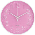 Wall Clock 10 Inch Non-Ticking Silent Modern Simple Style Round Decor Clock by BAKBRAND