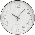Wall Clock 12 Inch Non-Ticking Silent Modern Simple Style Round Decor Clock by BAKBRAND