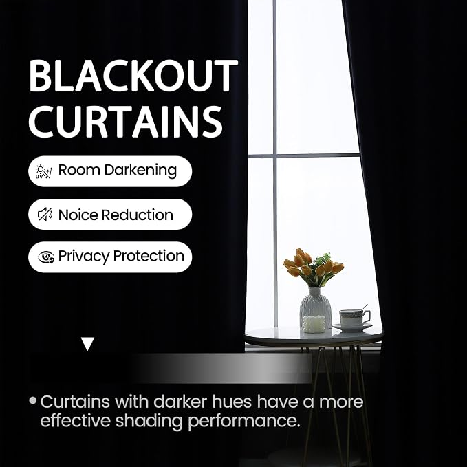 Blackout Large Window Wide Curtains - Image 5