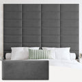 IFNOW Wall Mounted Upholstered Headboard Queen, 3D Peel and Stick Soundproof by IFNOW