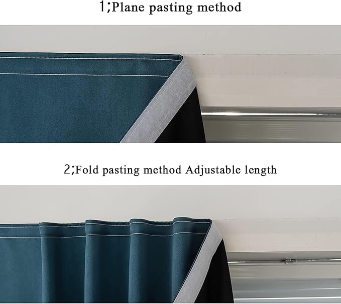 AJAZZ self Adhesive Portable 100% Blackout Curtains Simple and Easy to - Image 4