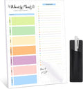 60 Sheets Meal Planner for fridge with Pen Holder, 7x10'' Magnetic Meal Planner and Grocery List Undated Weekly Meal Planners with Tear off Shopping List and Convenient Shopping