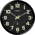 Sharp Glow in the Dark Atomic Analog Wall Clock by SHARP