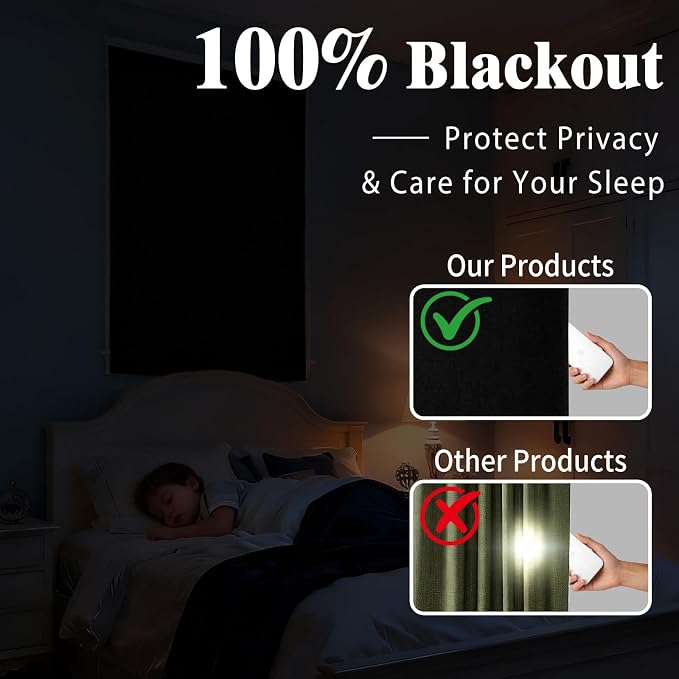 No-Sew 100% Blackout Shade - Image 2