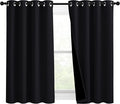 NICETOWN Complete 100% Blackout Curtain Set, Thermal Insulated & Energy by NICETOWN