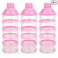 Accmor Formula Dispenser On The Go, 5 Compartments Stackable Formula Container for Travel, Baby Milk Powder Kids Snack Container, BPA Free