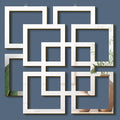 Weysat Wall Mount Home Mirror, 2 Pieces Silver Square Decorative Mirror by Weysat