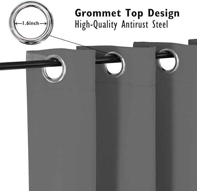 ChrisDowa Blackout Curtains 120 Inches Long - Image 3