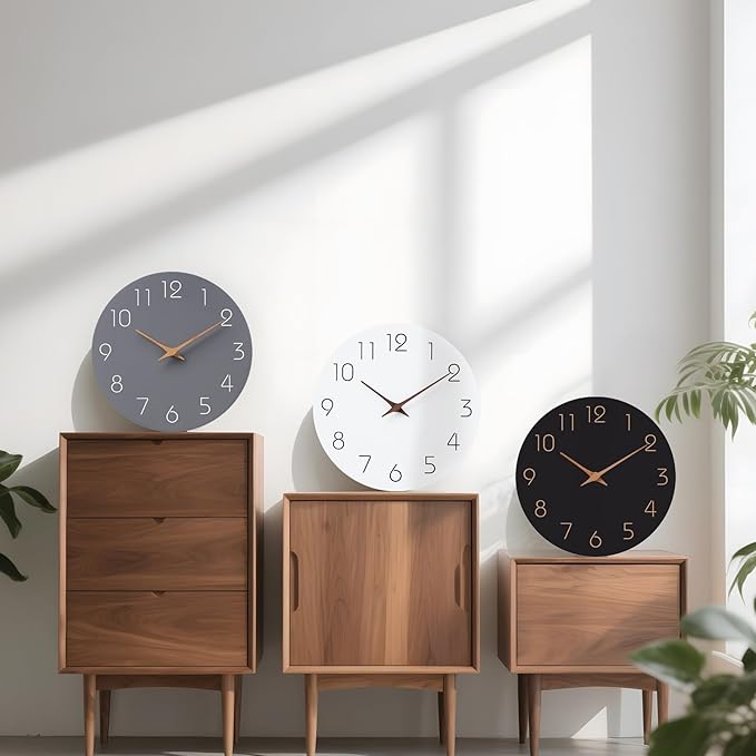 Mosewa Wall Clock Silent Non Ticking Decorative - Image 9