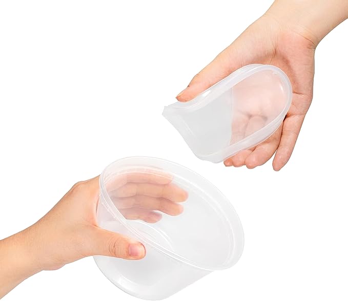 TashiBox Deli Food Containers with Lids 48 Sets (16 & 32 oz 24 Each) - Plastic Food Storage Containers - Clear Disposable Meal Prep Containers, BPA Free, Leakproof, Microwave and Freezer Safe