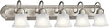 Kichler 36" 5-Light Vanity Bath Light in Brushed Nickel, Modern Bathroom Light by Kichler