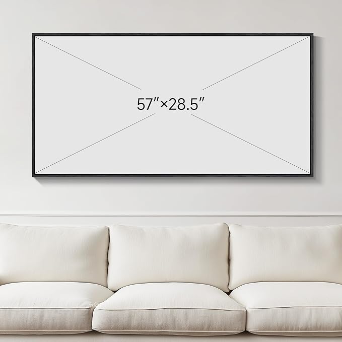 Extra Large Framed Red Black and White Abstract Wall Art - Image 7
