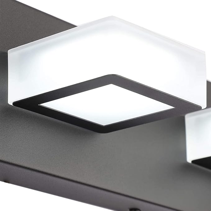 Ralbay 5 Color Temperature Black Vanity Lights Dimmable Acrylic Modern LED - Image 7