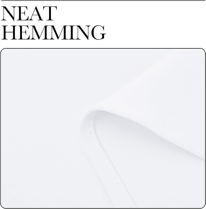 NICETOWN White Curtains for Bedroom, Short Curtains & Draperies for Small Window - Image 8