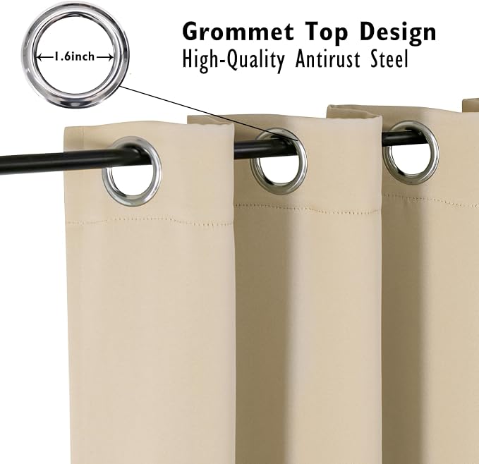 ChrisDowa Blackout Curtains 95 inches Long - Image 3