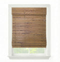 Cordless Woven Wood Roman Shades, 67W x 72H, Winthrop Camel, Sizes 20-72 Wide by FirstRateBlinds