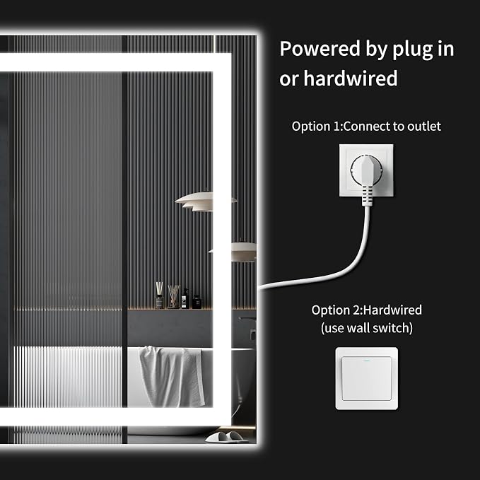 30"x48" LED Bathroom Mirror - Image 5