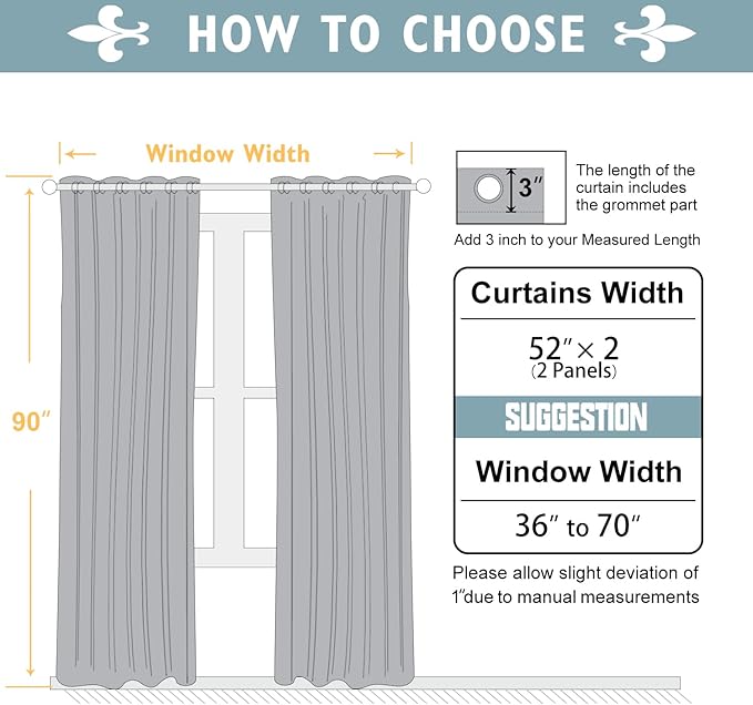 ChrisDowa Blackout Curtains 90 inches Long - Image 5