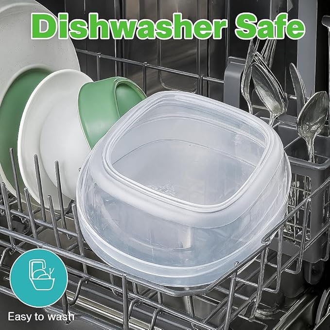 ARSUK 14PCS Nesting Plastic Food Storage Container Set with Airtight Leakproof Lids (7 Lids & 7 Containers) - Space Saving, BPA-Free Stackable Kitchen Storage - Freezer Safe & Microwavable