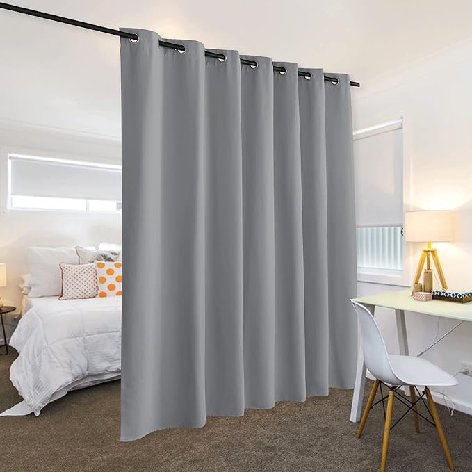 RYB HOME Blackout Curtains Room Dividers, Total Privacy Wall Divider Screens - Image 3