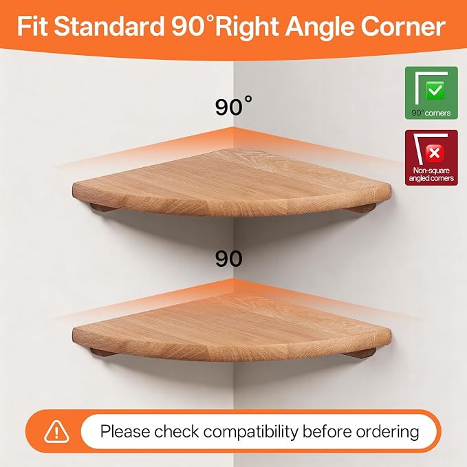 Gieanoo Floating Corner Shelves - Image 8
