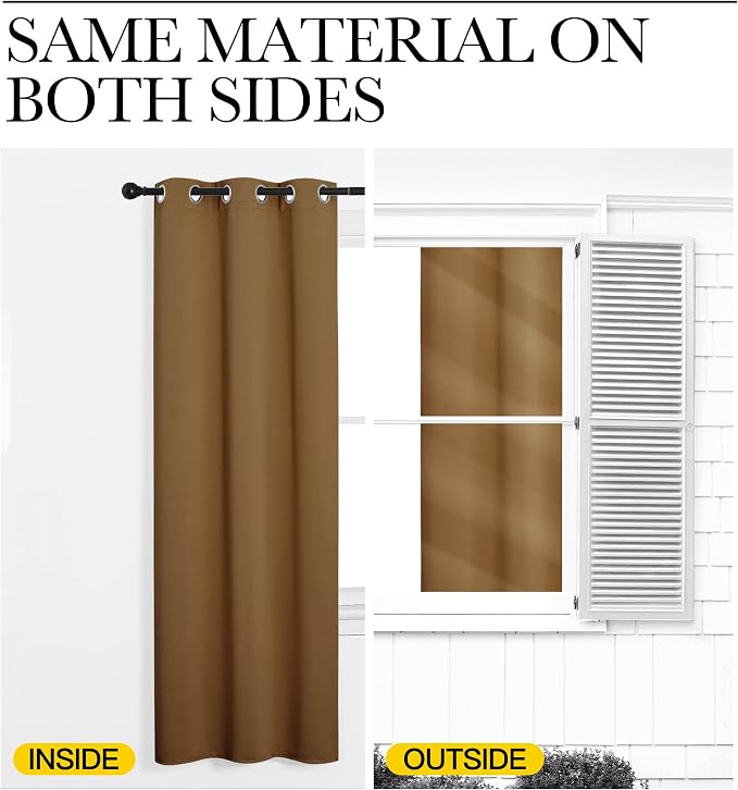 NICETOWN Sleek Blackout Curtains 78 inches Length - Image 6