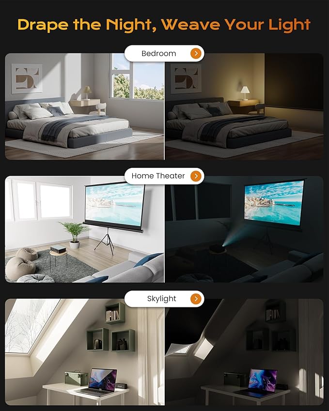 22" W x51 H Portable Blackout Curtains - Image 5