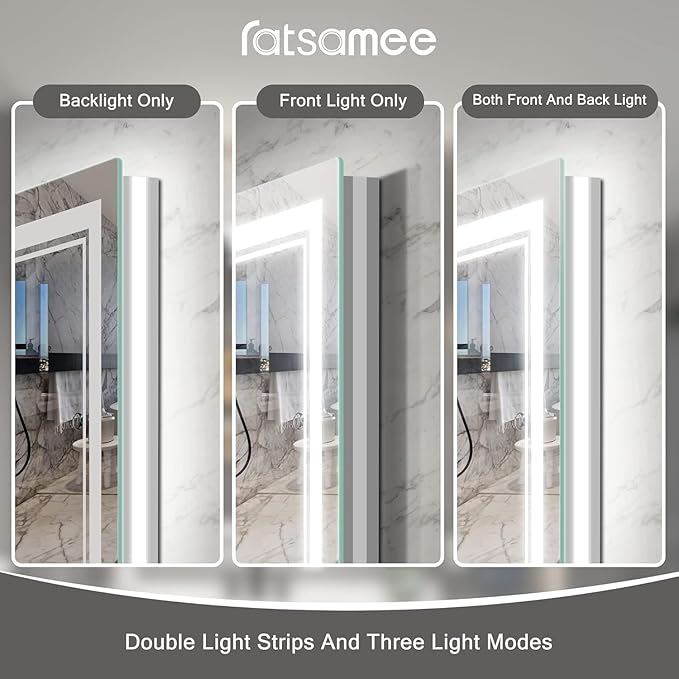 Ratsamee 30x30 Inch Led Mirror for Bathroom - Image 3