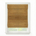 Cordless Woven Wood Roman Shades, 66W x 48H, Sarasota Camel, Sizes 20-72 Wide by FirstRateBlinds