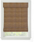 Cordless Woven Wood Roman Shades, 70W x 72H, Ashbury Camel, Sizes 20-72 Wide by FirstRateBlinds