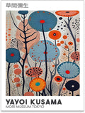 Yayoi Kusama Canvas Wall Art Vintage Japanese Painting Posters Tokyo Aesthetic by Heltrappe