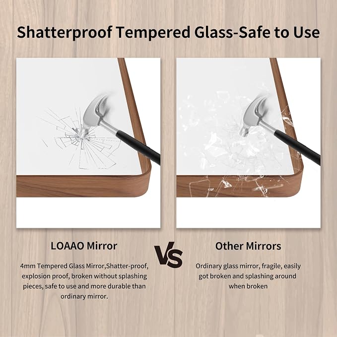 LOAAO 30X36 Inch Bathroom Mirror - Image 7