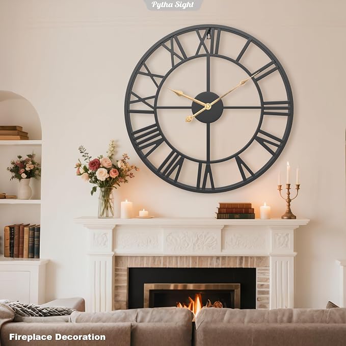Pytha Sight 29.5 Inch Extra Giant Large Wall Clock, Oversized Modern Decorative - Image 3